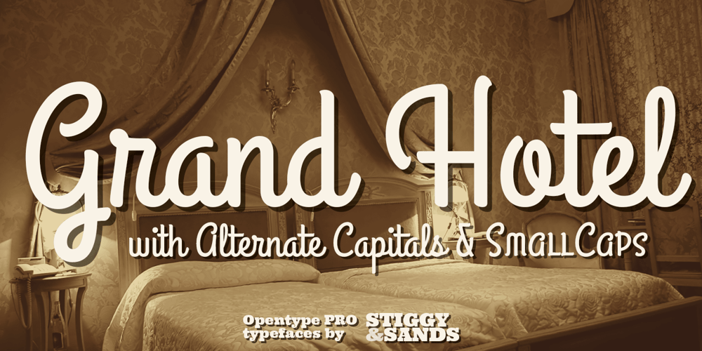Grand Hotel Pro font