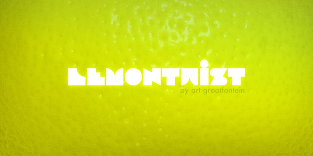 Lemon Twist font