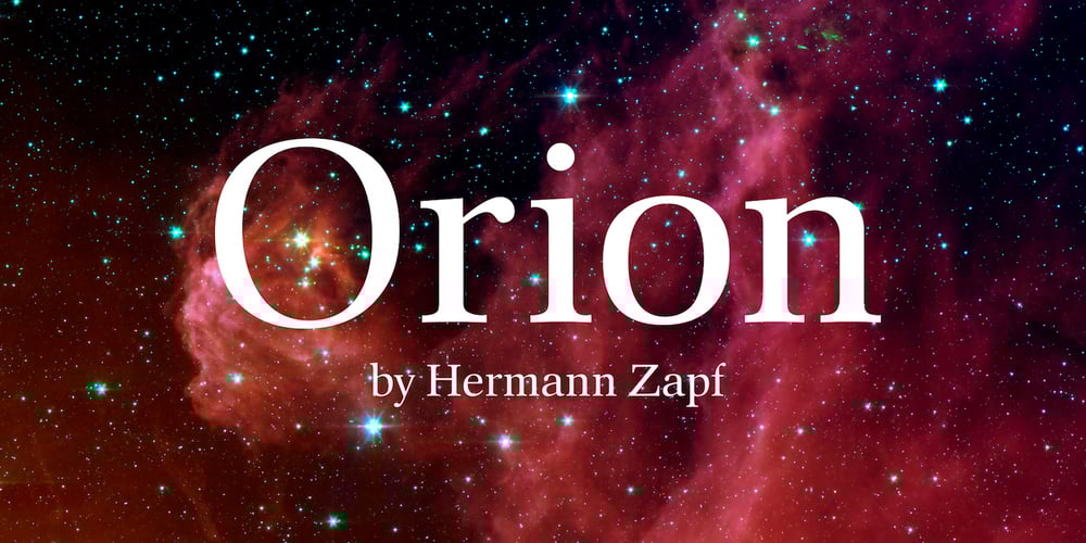 Orion font