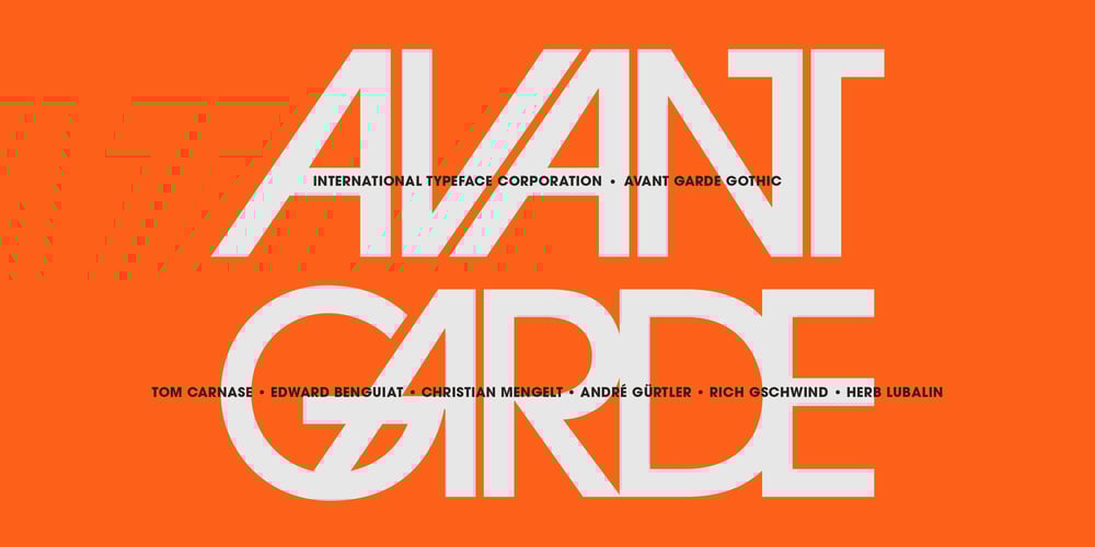 ITC Avant Garde Gothic font