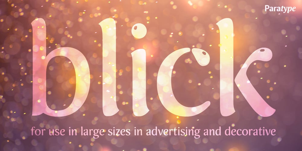 Blick font