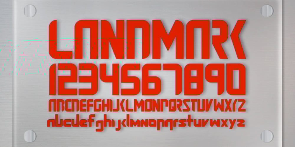 Landmark font