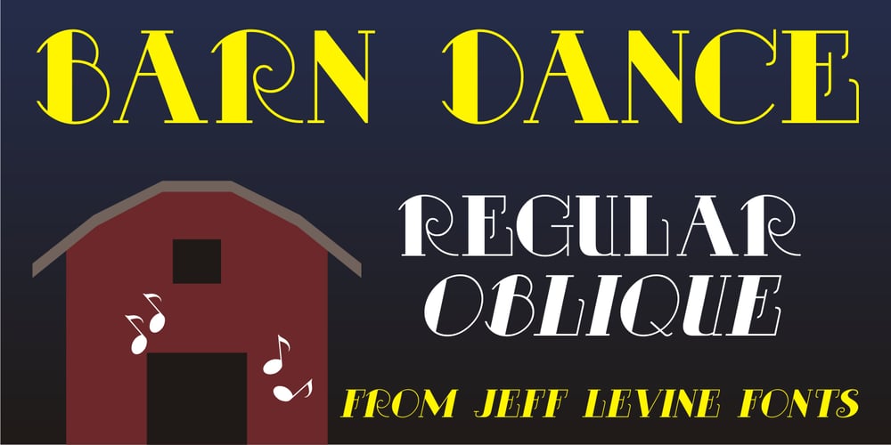 Barn Dance JNL font