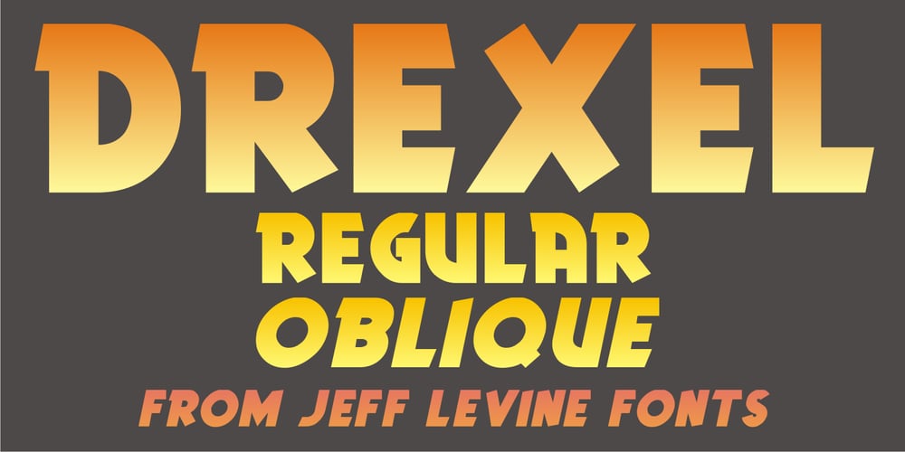 Drexel JNL font
