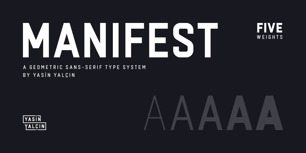 Manifest font