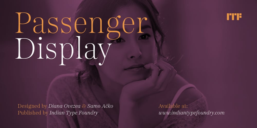 Passenger Display font