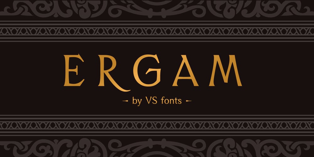 Ergam font