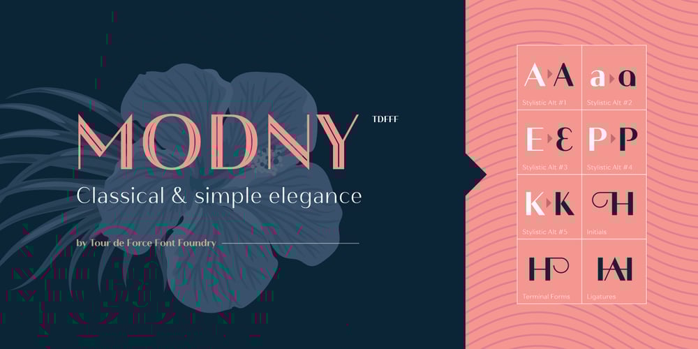 Modny font