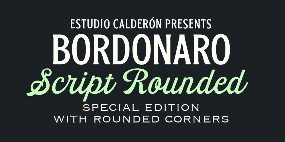 Bordonaro Script Rounded font