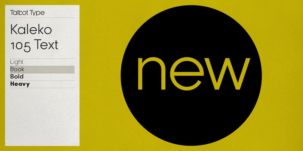 Kaleko 105 Text font