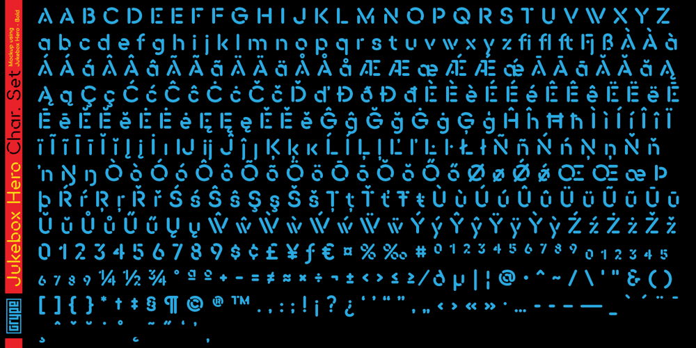 Jukebox Hero font