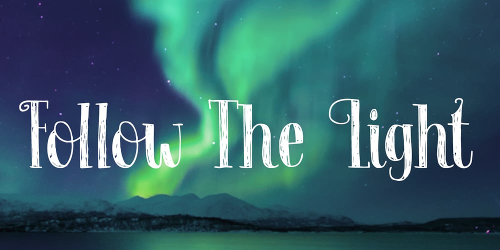 Follow The Light font