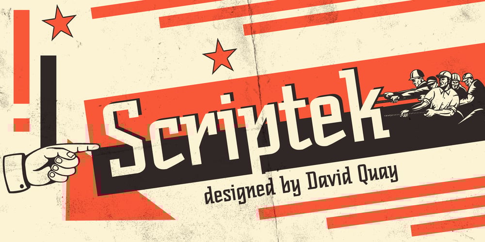 Scriptek font