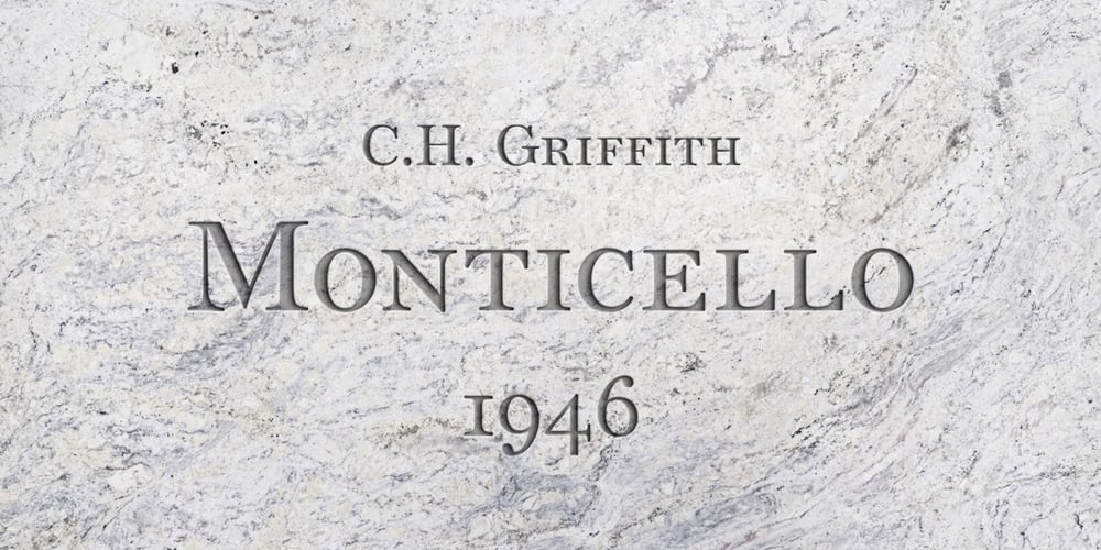 Monticello font