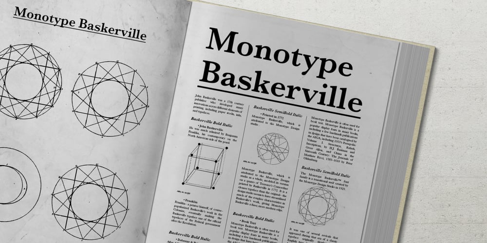 Monotype Baskerville font