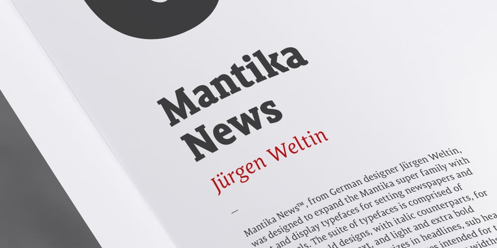 Mantika News font