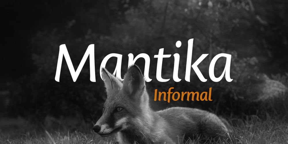 Mantika Informal font