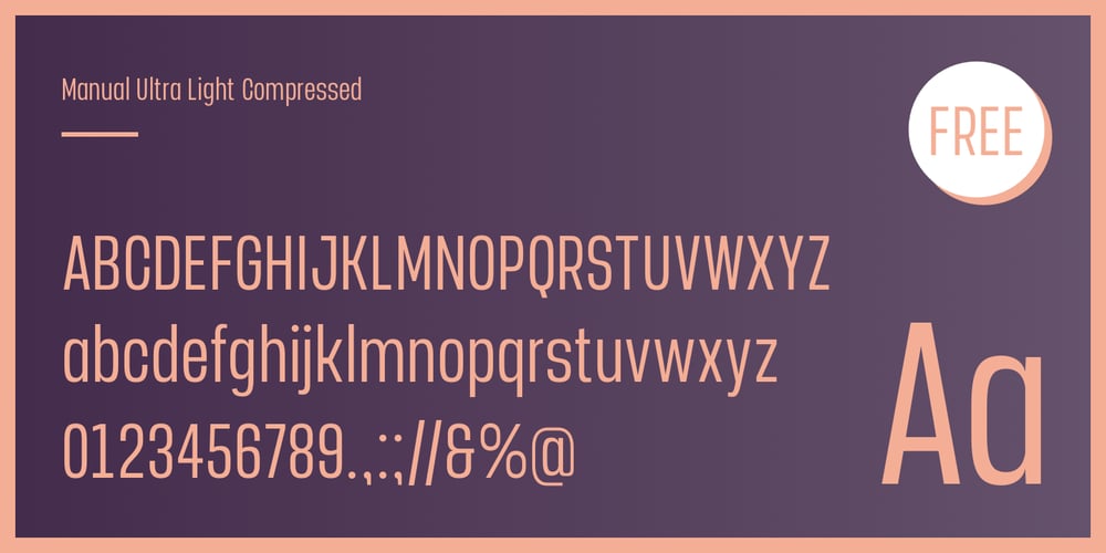 Manual font