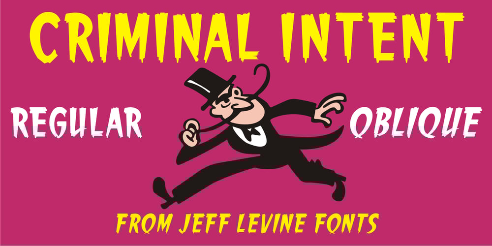 Criminal Intent JNL font