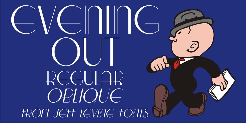 Evening Out JNL font