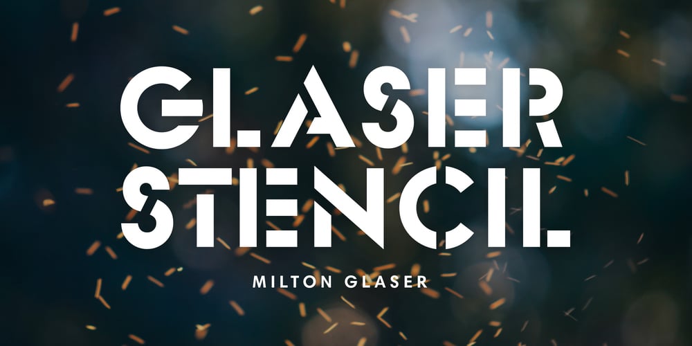 Glaser Stencil font