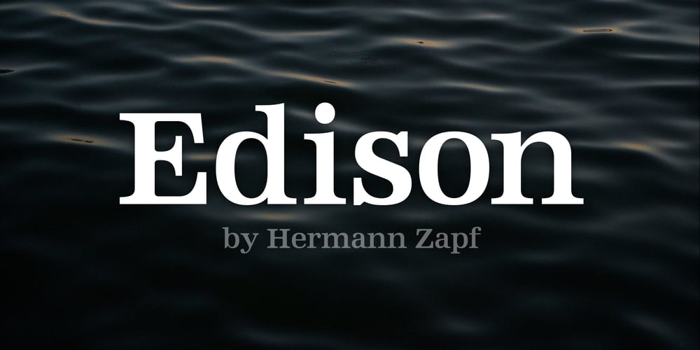Edison font