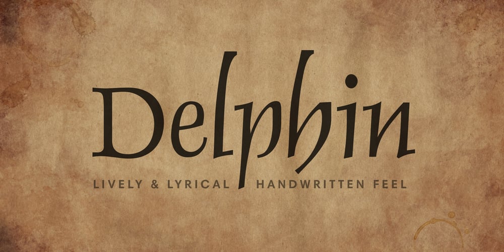 Delphin LT font
