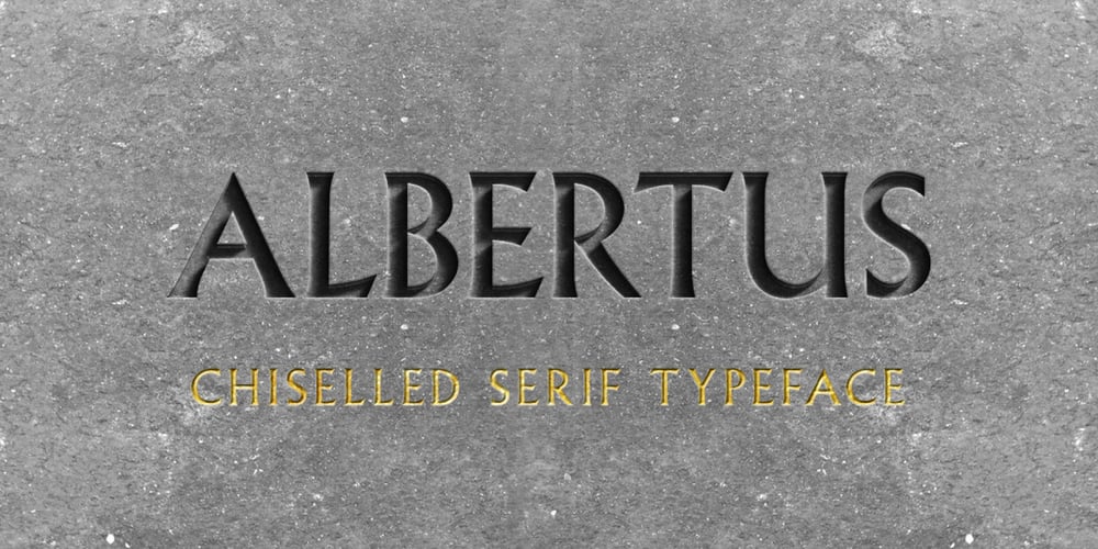Albertus font