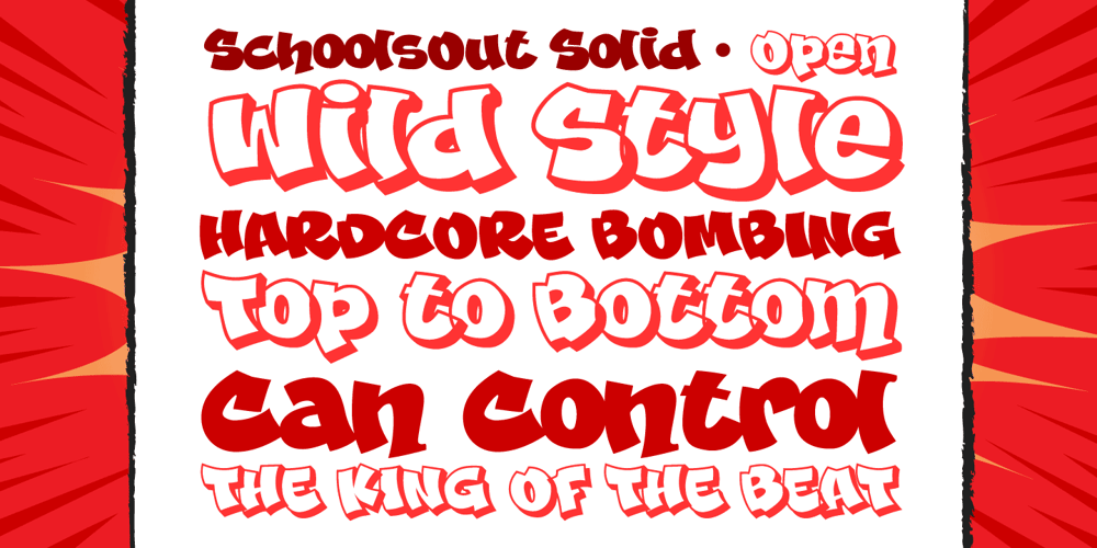 Schools Out font
