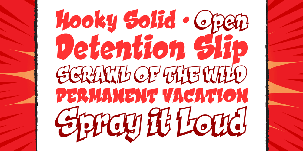 Hooky font