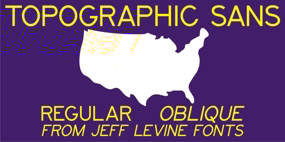 Topographic Sans JNL font