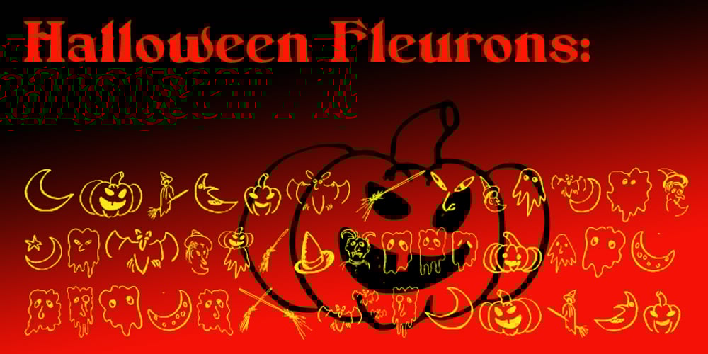 Halloween Fleurons font