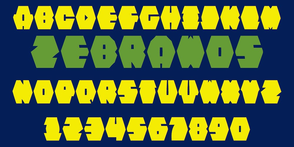 Zebraw font