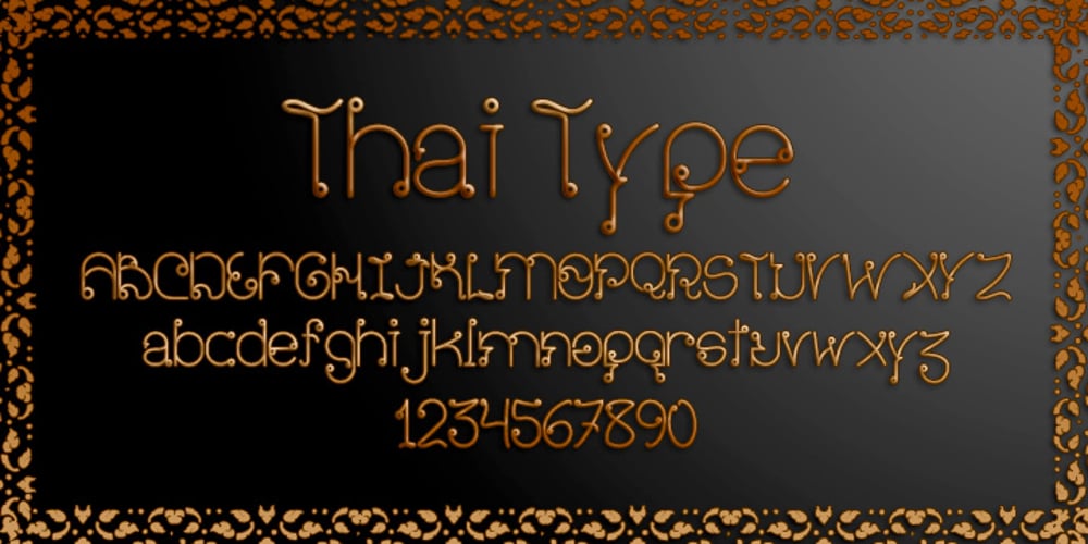 ThaiType font