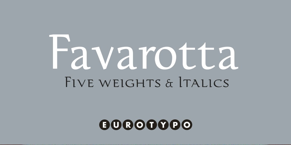 Favarotta font