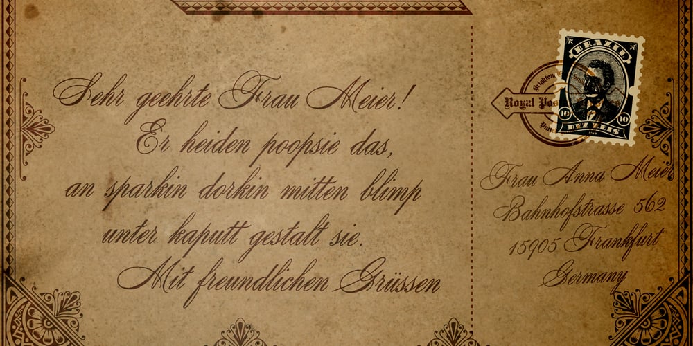 Antique Spenserian font