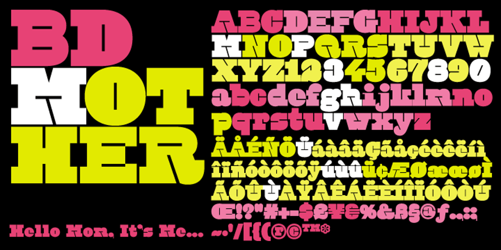 BD Mother font