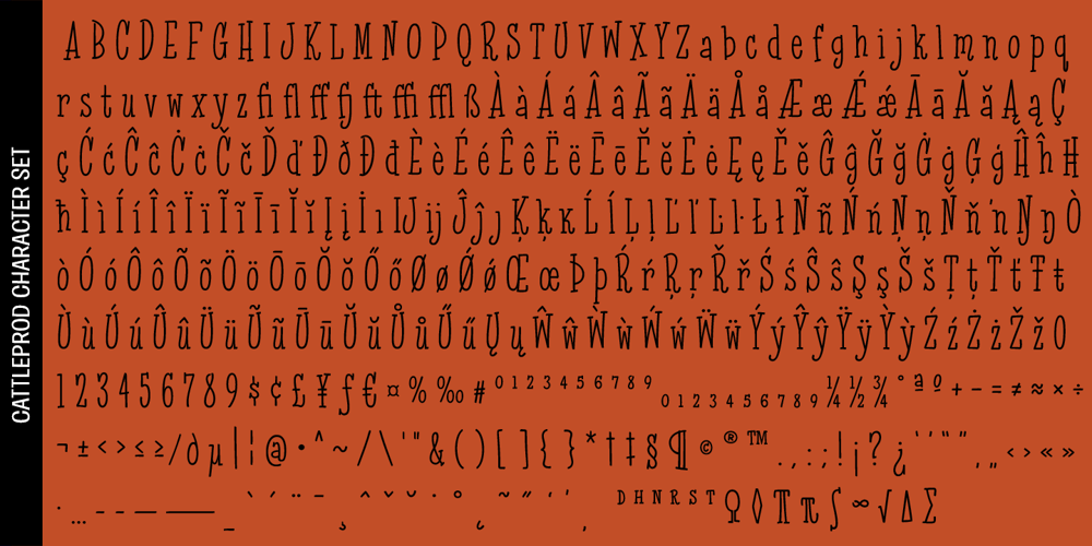 Cattleprod PB font