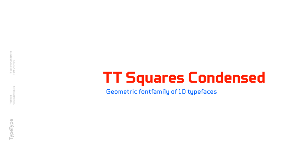 TT Squares Condensed font