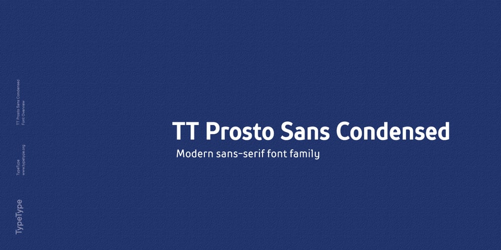 TT Prosto Sans Condensed font