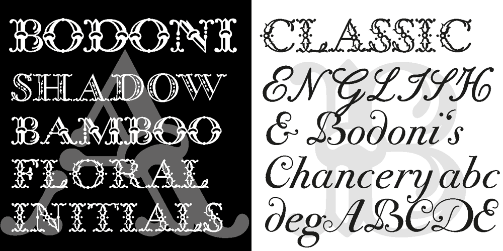 Bodoni Classic Initials font