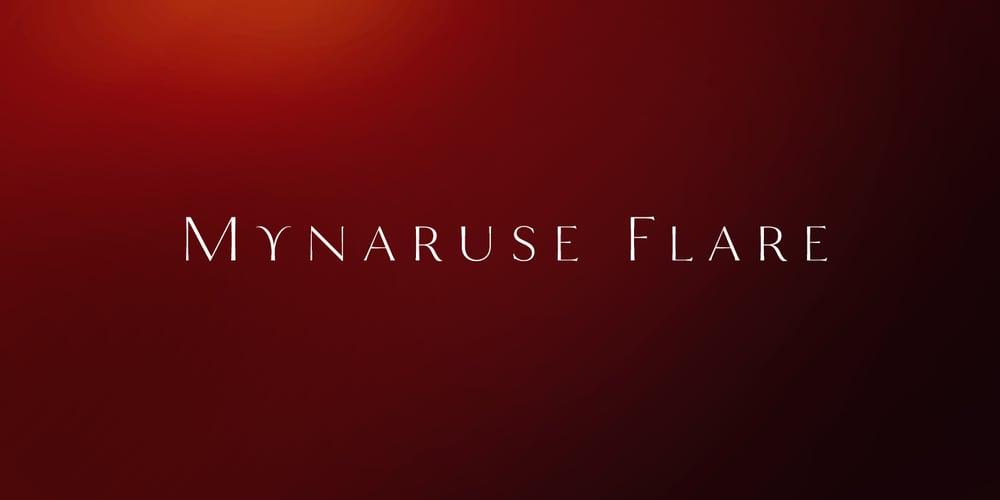 Mynaruse Flare font