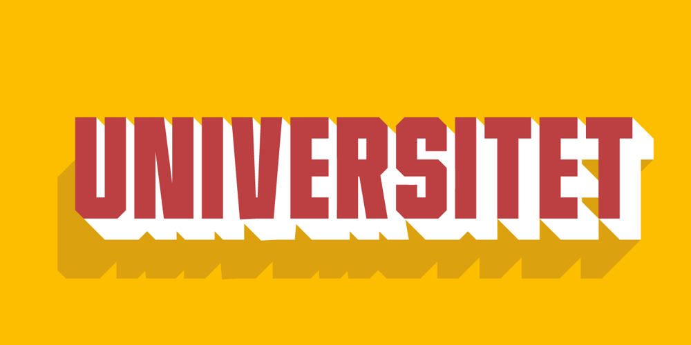 Universitet font