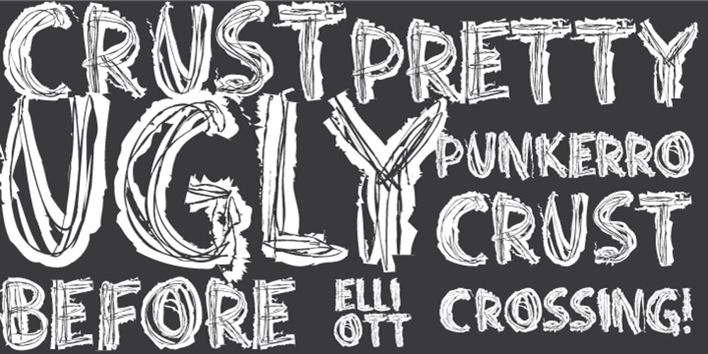Punkerro Crust font