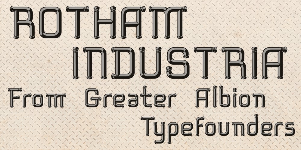 Rotham Industria font