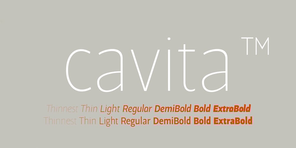 Cavita font