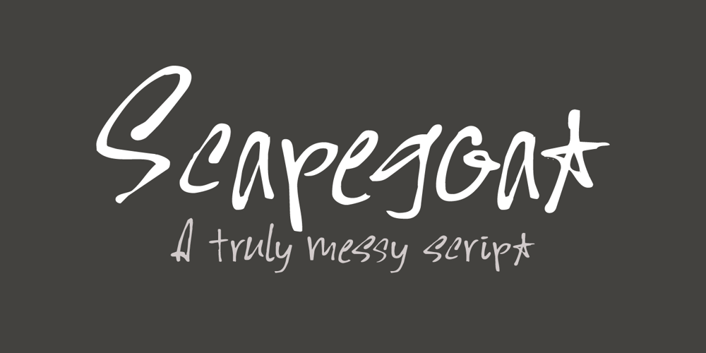 Scapegoat font