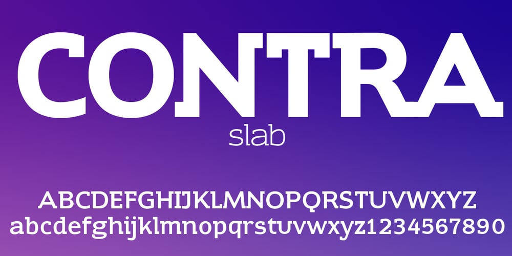 Contra Slab font