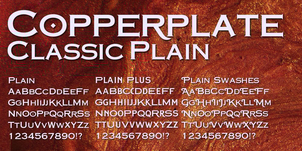 Copperplate Classic font