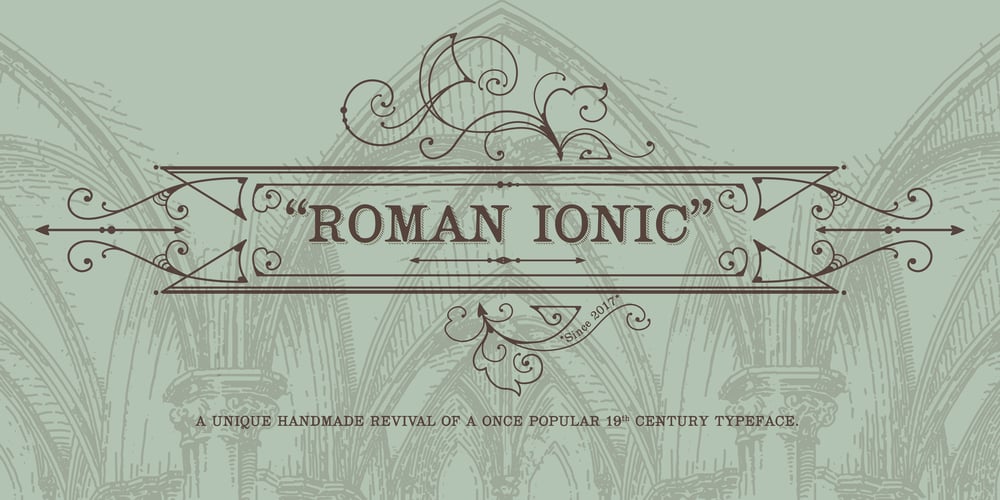 Roman Ionic font